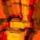 Stylized Illustration of Tank Agitator Shaking