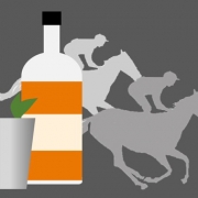In the Mix Blog Feature Image – Bourbon Bourbon and Race Horses Graphic