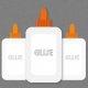 Illustration of Glue Bottles