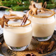 Eggnog Christmas cocktail
