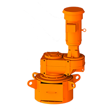 ProQuip R Series Top-Entry Tank Agitator 3D Rendering of ProQuip R Series Top-Entry Tank Agitator