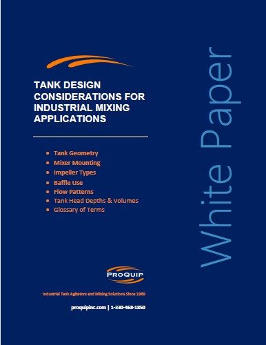 Tank Design Considerations for Industrial Mixing Applications White Paper Cover Image