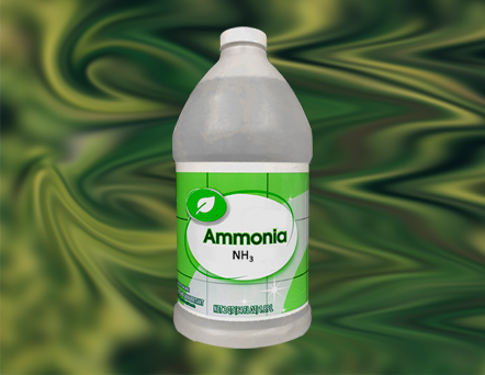 Photo of Ammonia Gallon Bottle on Green Abstract Background