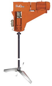 Rendering of ProQuip Q Series Tank Agitator with HiFlow Impeller