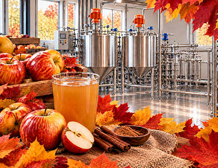 Rendering of apple cider production facility